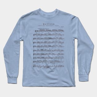 Edvard Grieg, Morning Mood (Mattino) - Music Sheet Long Sleeve T-Shirt